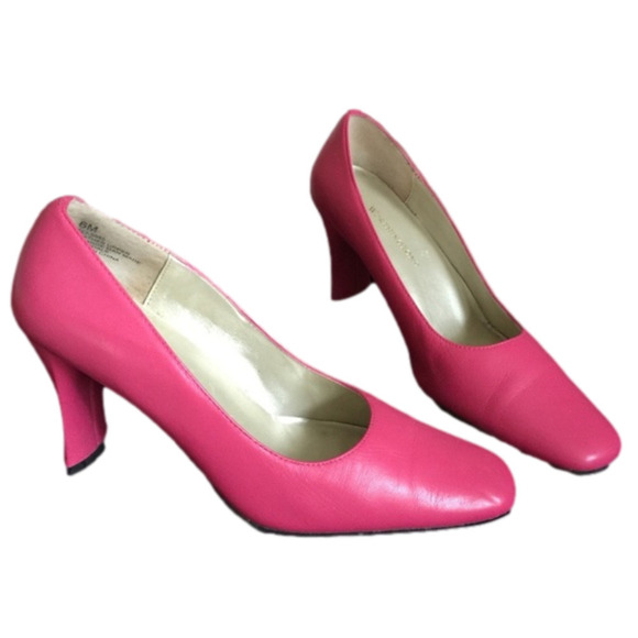 VINTAGE WORTHINGTON HOT PINK HEELS ‘50’s - Picture 1 of 4